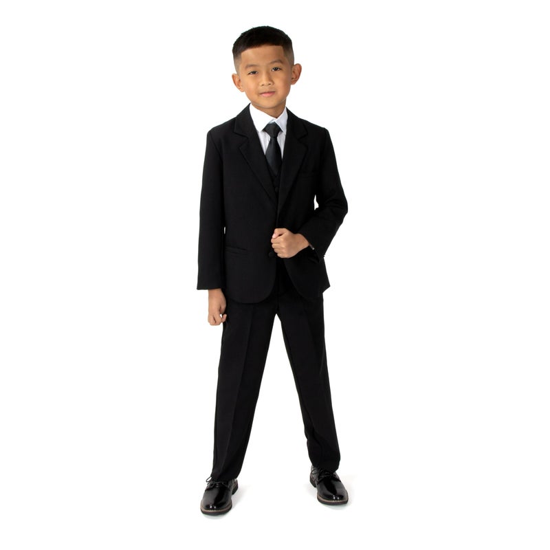 Spring Notion Boys' Formal Black Dress Suit Set 5 - Image 1